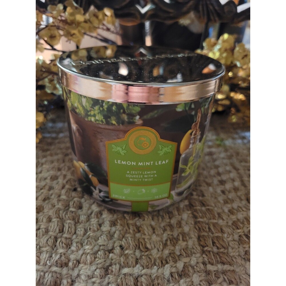 Lemon Mint Leaf - Bath and Body Works 3-wick Candle